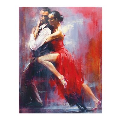 ''Tango Nuevo I'' by Pedro Alvarez Kunst Graphics Art Print (19.75 x 15.75 in.)