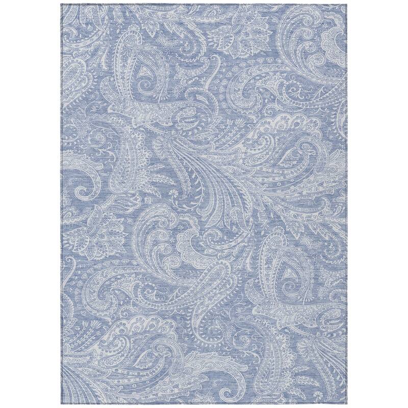 HomeRoots Paisley Transitional Rectangle Outdoor Rug