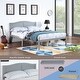 preview thumbnail 14 of 63, Platform Bed Simple Wood Bed Frame with Headboard Slat Support No Box Spring Needed Bedroom Kids Bed Platform Bed Frame
