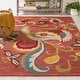 preview thumbnail 3 of 32, SAFAVIEH Handmade Blossom Rust Wool Rug 4' x 6' - Rust/Multi - Rectangle