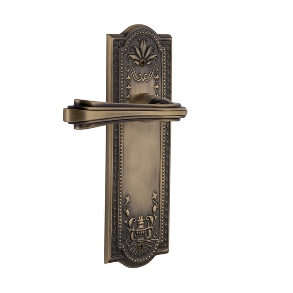 Nostalgic Warehouse MEAFLR_SD_NK_RH Fleur Right Handed Non-Turning One-Sided Door Lever with Meadows Rose