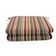 18-inch Square Striped Sunbrella Outdoor Seat Cushions (Set of 2) - Brannon Redwood