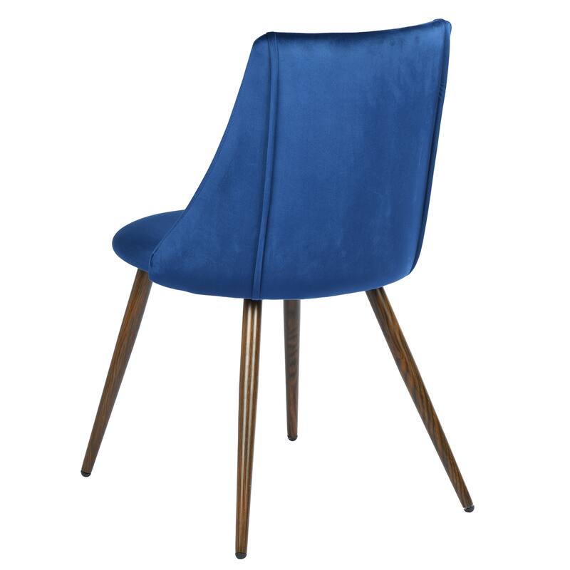 Velvet Upholstered Dining Chair Side Chair for Waiting Reception Room