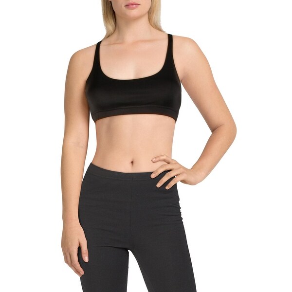 Reebok Womens Workout Ready Sports Bra Fitness Yoga - Black. Opens flyout.