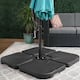 Hilford Cantilever 4-piece Heavy Duty Fillable Patio Umbrella Weighted Base Stand