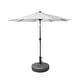 preview thumbnail 11 of 26, 9' Solar Lighted Patio Umbrella with Bronze Base