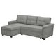 preview thumbnail 10 of 71, Reversible Sectional Sleeper Sofa with Storage Chaise & Pull-Out Bed Gray,Velvet