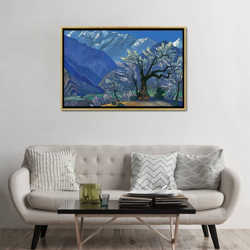 iCanvas "Krishna, 'Kulu' Series, 1929" by Nicholas Roerich Framed Canvas Print