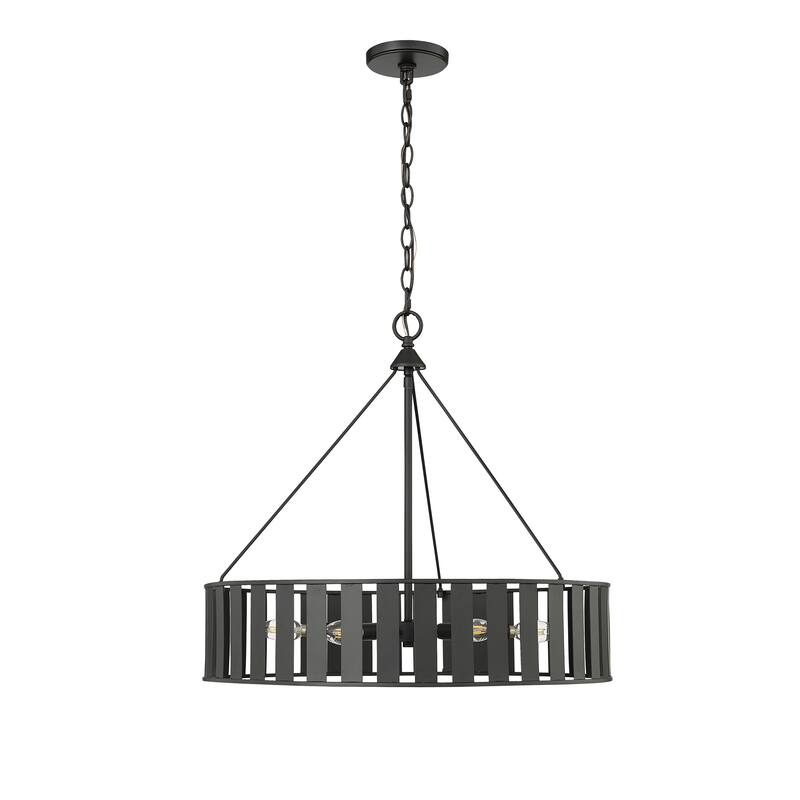 Millennium Lighting Freesia 6/8 Chandelier Ceiling Light - Matte Black - 6 Lights