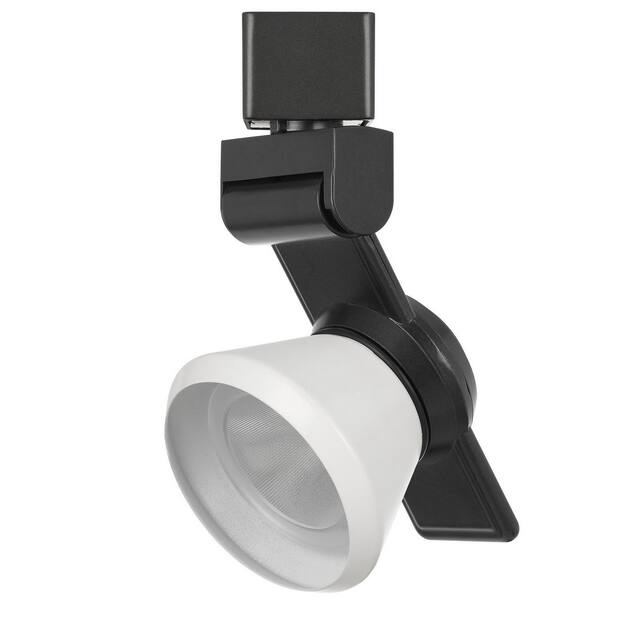 12W Integrated LED Metal Track Fixture with Cone Head, Black and White