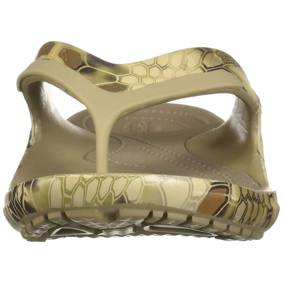 mens crocs camo flip flops