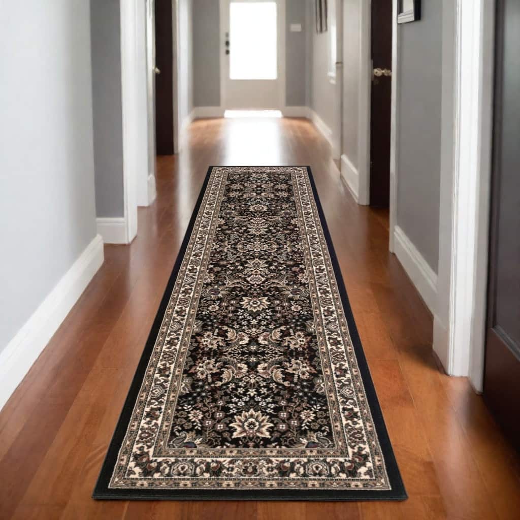 HomeRoots Oriental Traditional Runner Area Rug