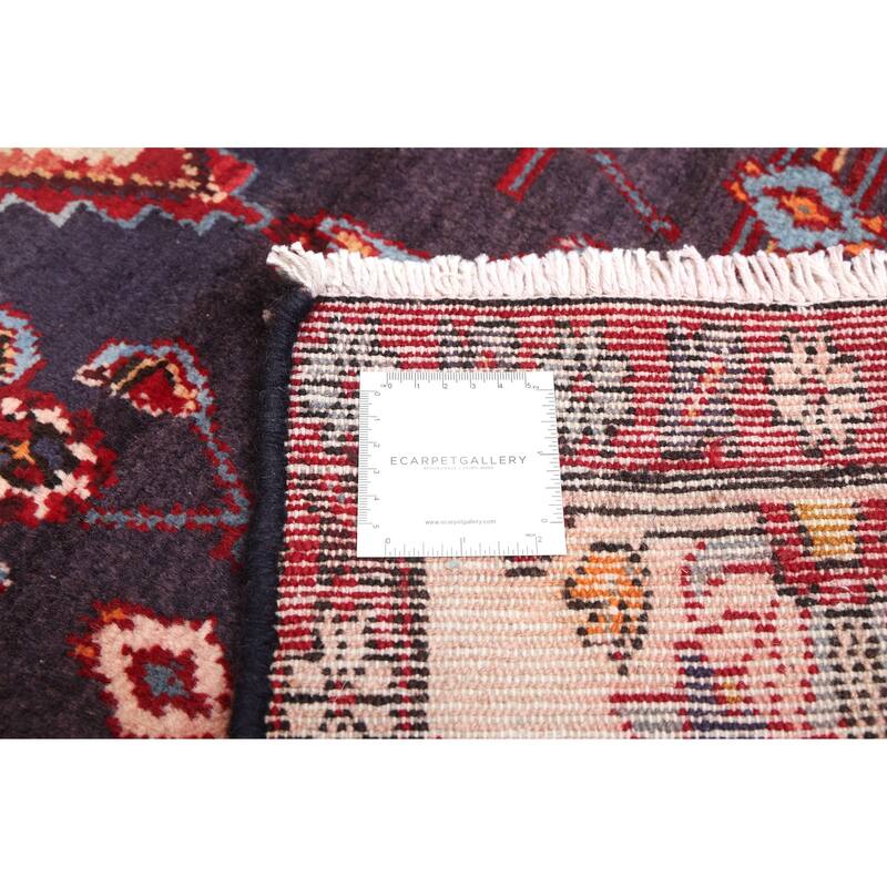 ECARPETGALLERY Hand-knotted Andelz Navy Wool Rug - 3'4 x 8'0