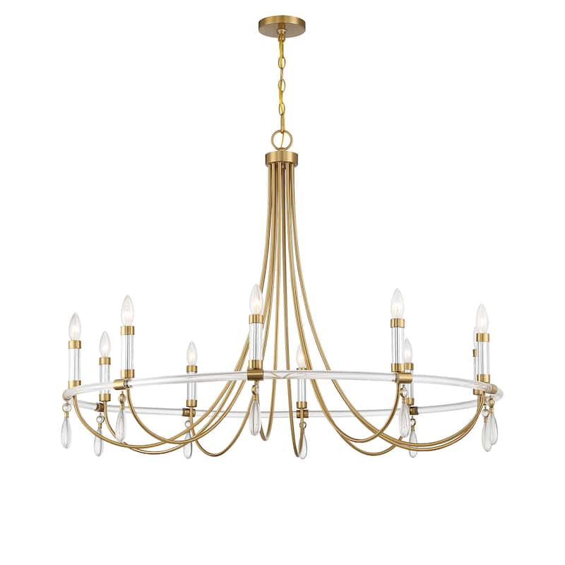 Savoy House 1-7712-10 Mayfair 10 Light 45" Wide Crystal Candle Style