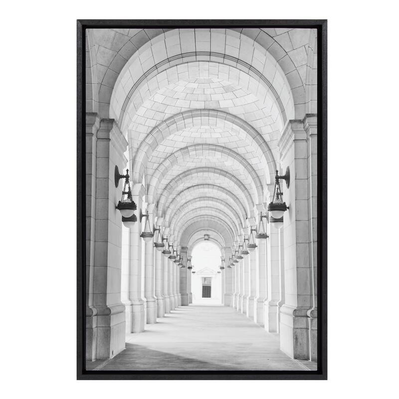 Kate and Laurel Sylvie Union Station Framed Canvas by Golie