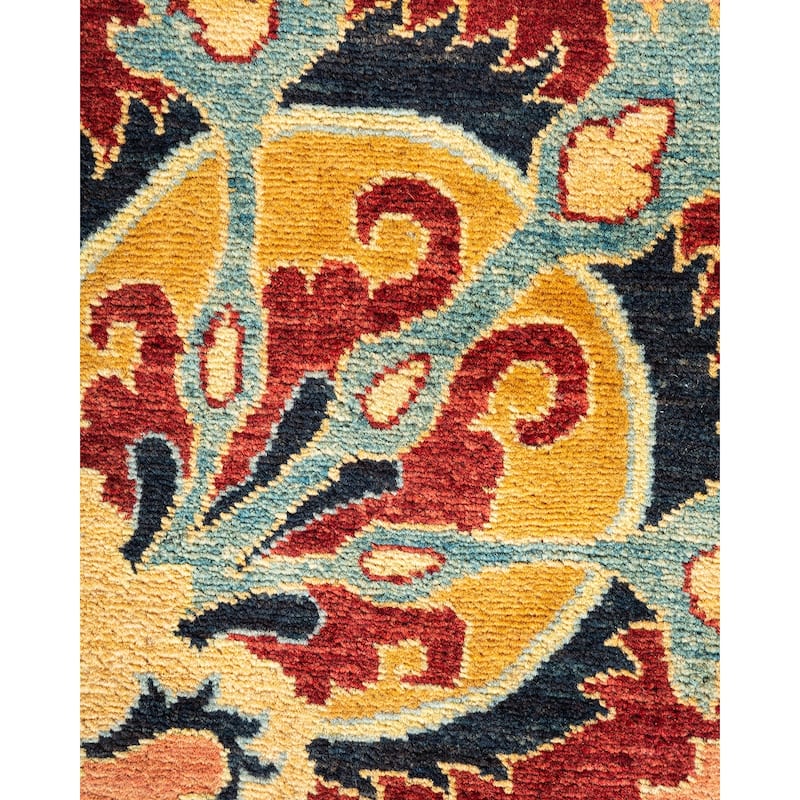 Mogul, One-of-a-Kind Hand-Knotted Area Rug - Pink, 8' 3" x 10' 5" - 8' 3" x 10' 5"