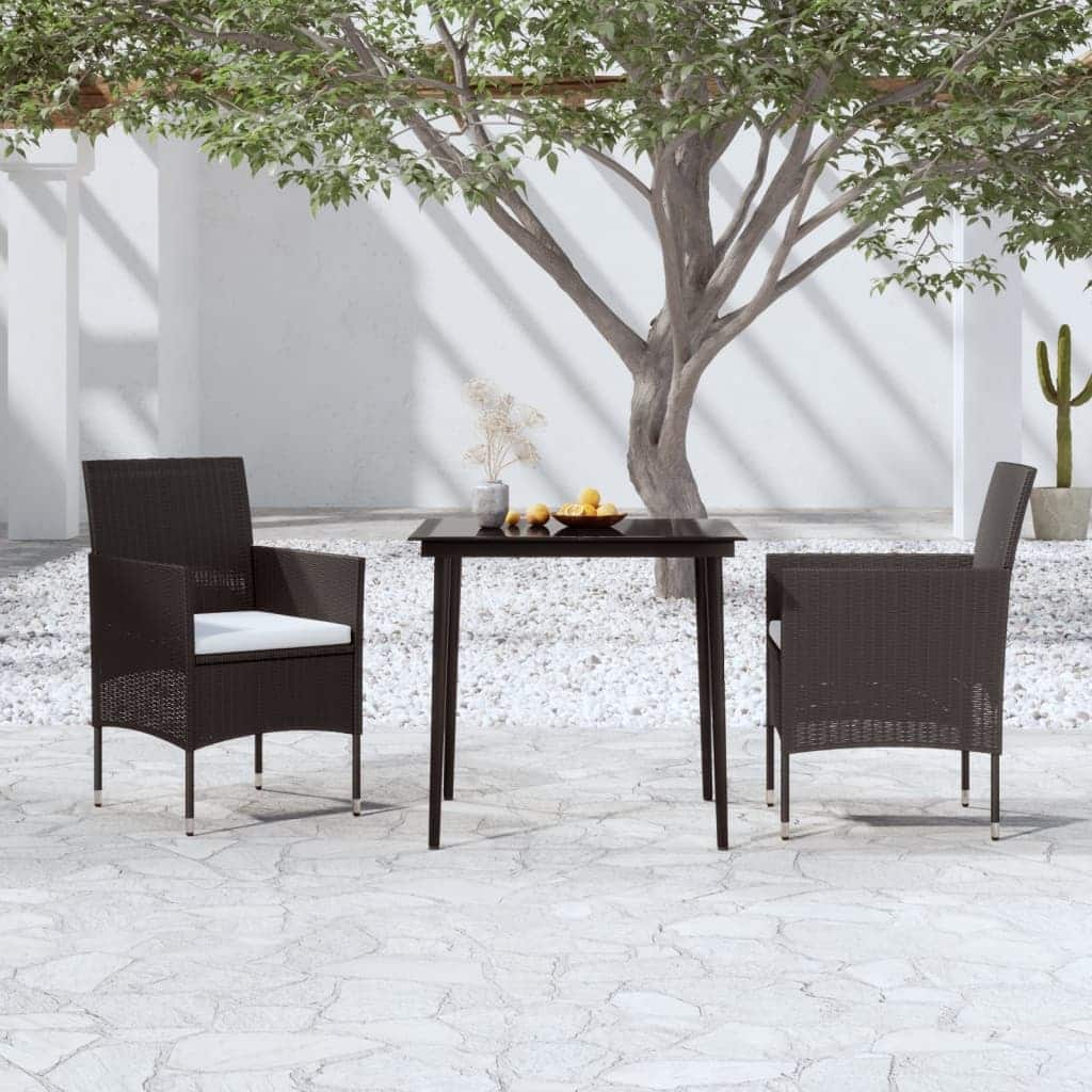 vidaXL Patio Dining Set Outdoor Dining Set Table and Chair Set for Garden