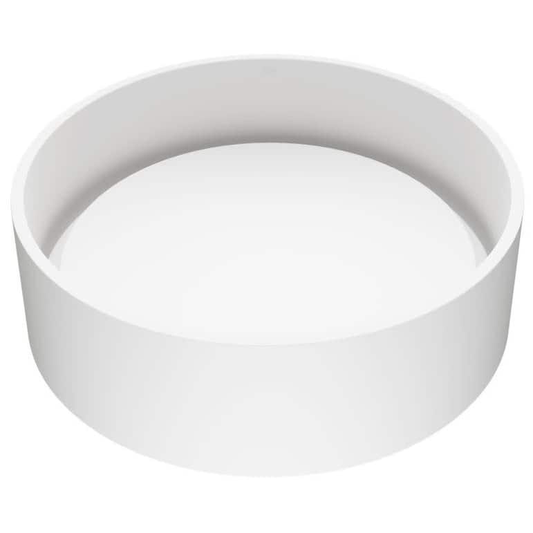 Vigo Anvil 16" Circular Matte Stone� Vessel Bathroom Sink