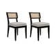 preview thumbnail 16 of 19, Monroe Rubberwood Cane Back Solid Wood Side Chair by East at Main (Set of 2)