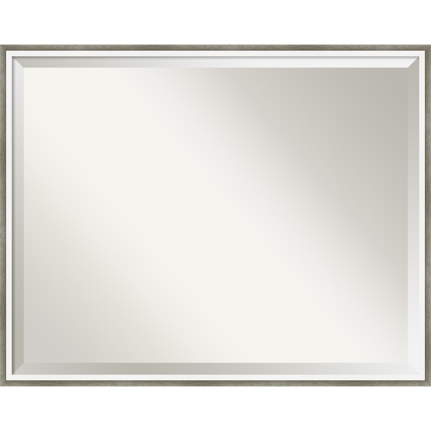 Beveled Wood Bathroom Wall Mirror - Lucie Frame