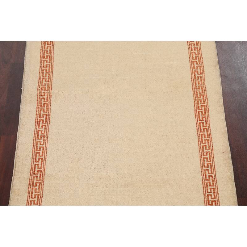 Geometric Contemporary Gabbeh Kashkoli Oriental Area Rug Wool Handmade - 3'2" x 5'1"