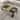 40" Mid-century Marble Coffee Table Gold Frame Center Table Sofa Table