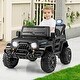 preview thumbnail 14 of 39, 12V Kids Ride on Truck Car with Remote Control Threaded Wheels and 3 Different Settings - 39” x 24.4” x 24.4” (L x W x H)