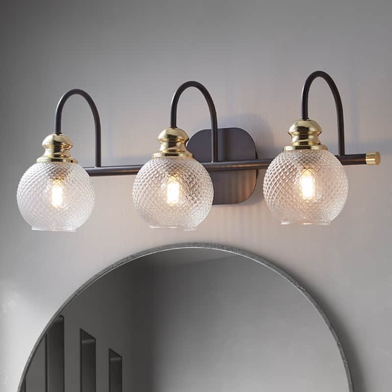 ExBrite Modern Rose Gold 3/4-light Bathroom Dimmable Crystal Vanity Lights Wall Sconces - -- - invalid