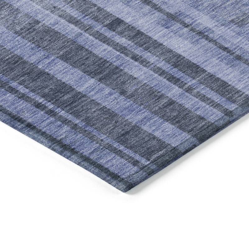 HomeRoots Striped Transitional Rectangle Outdoor Rug