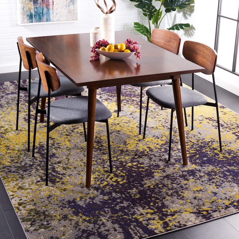 SAFAVIEH Monaco Aftina Abstract Grey Area Rug - 6'7" x 9'2" - Grey/Multi