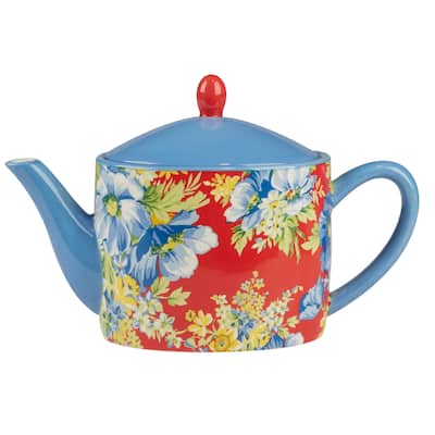 Certified International Blossom Teapot - 10.25" x 4.75" x 6.5"