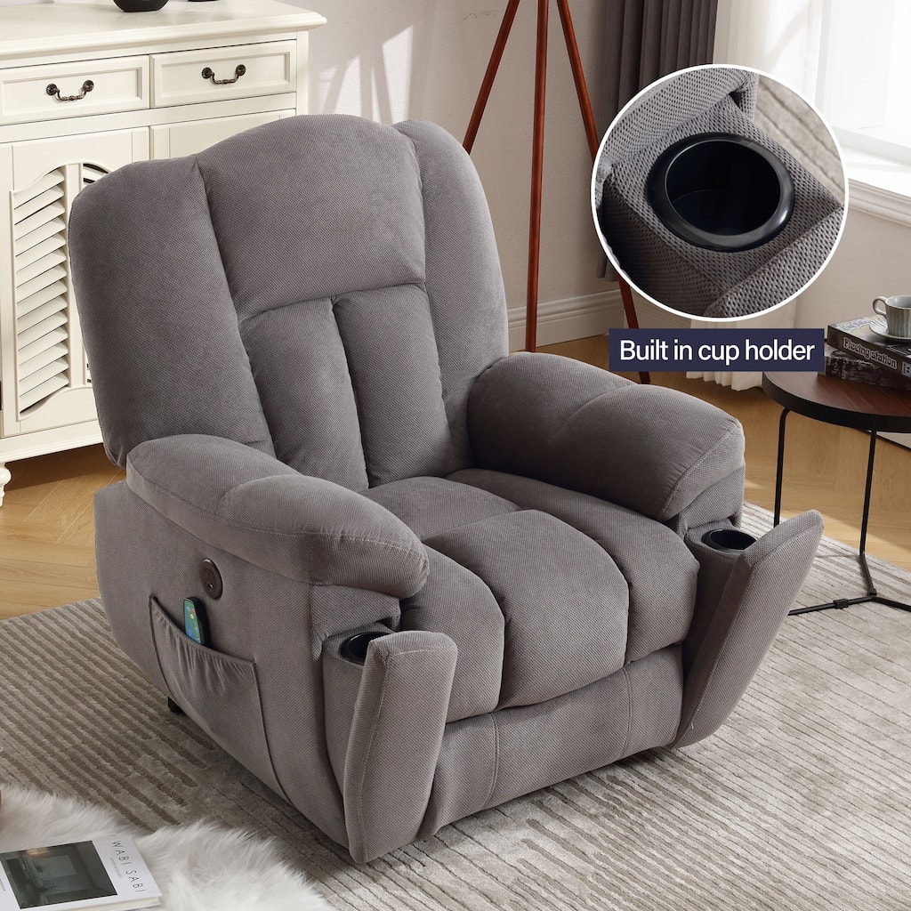 Power Lift Recliner Chair Recliners for Elderly with Heat and Massage Recliner Chair for Living Room with Infinite Position and