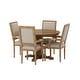 preview thumbnail 58 of 62, Mores Upholstered 5 Piece Circular Dining Set by Christopher Knight Home