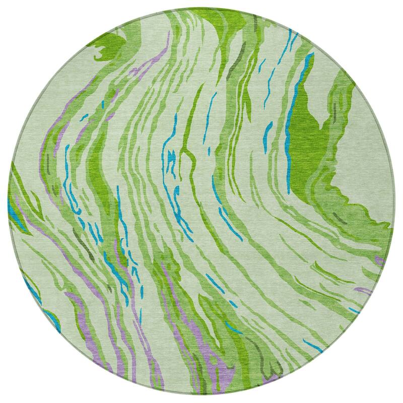 HomeRoots Abstract Transitional Rectangle Outdoor Rug