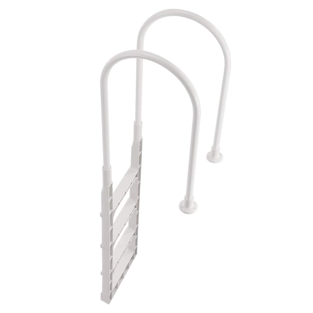 Pool Ladder 4 Step with Handrails for 48-54 Inch Above Ground Pools - 21.26 x 19.7 x 83.1 inch