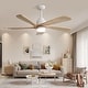 preview thumbnail 7 of 48, 52 Inch Lowe Profile Ceiling Fan with Light,3 CCT LED,Remote Control-Farmhouse, Modern, Contemporary - 52 inches