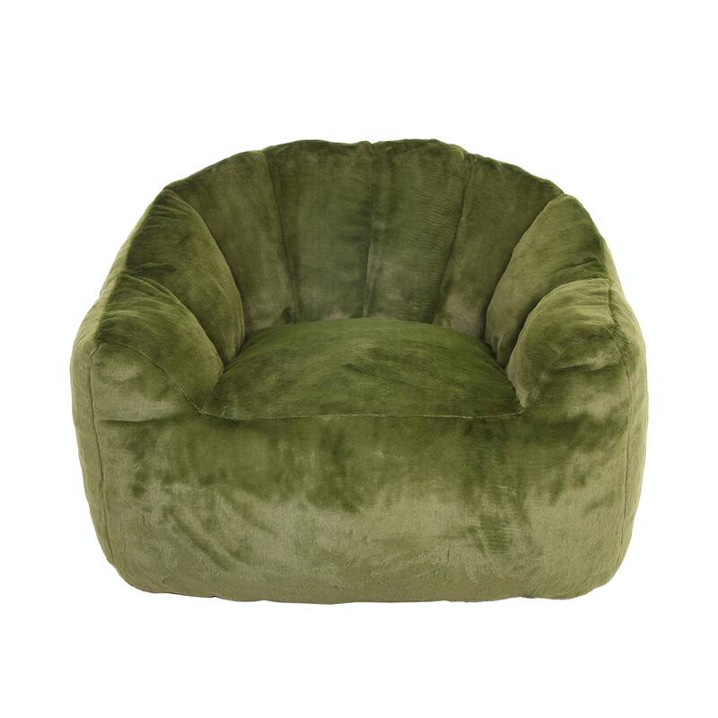 Bean Bag Chair, Bean Bag Sofa Chair with Armrests, Stuffed High-Density Foam