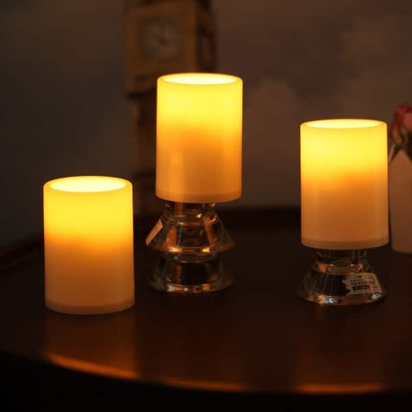 Pack 4 Flameless Outdoor Led Candle Set Battery Operated Pack 4 Flameless Outdoor Led Candle Set