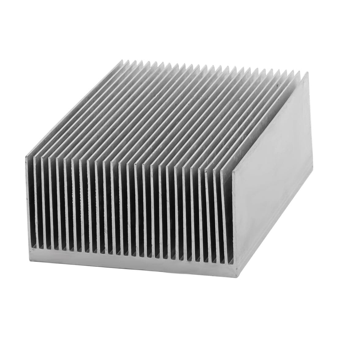 Durable Silver Tone Aluminium Heat Diffuse Heat Sink Cooling Fin 120x100x18mm