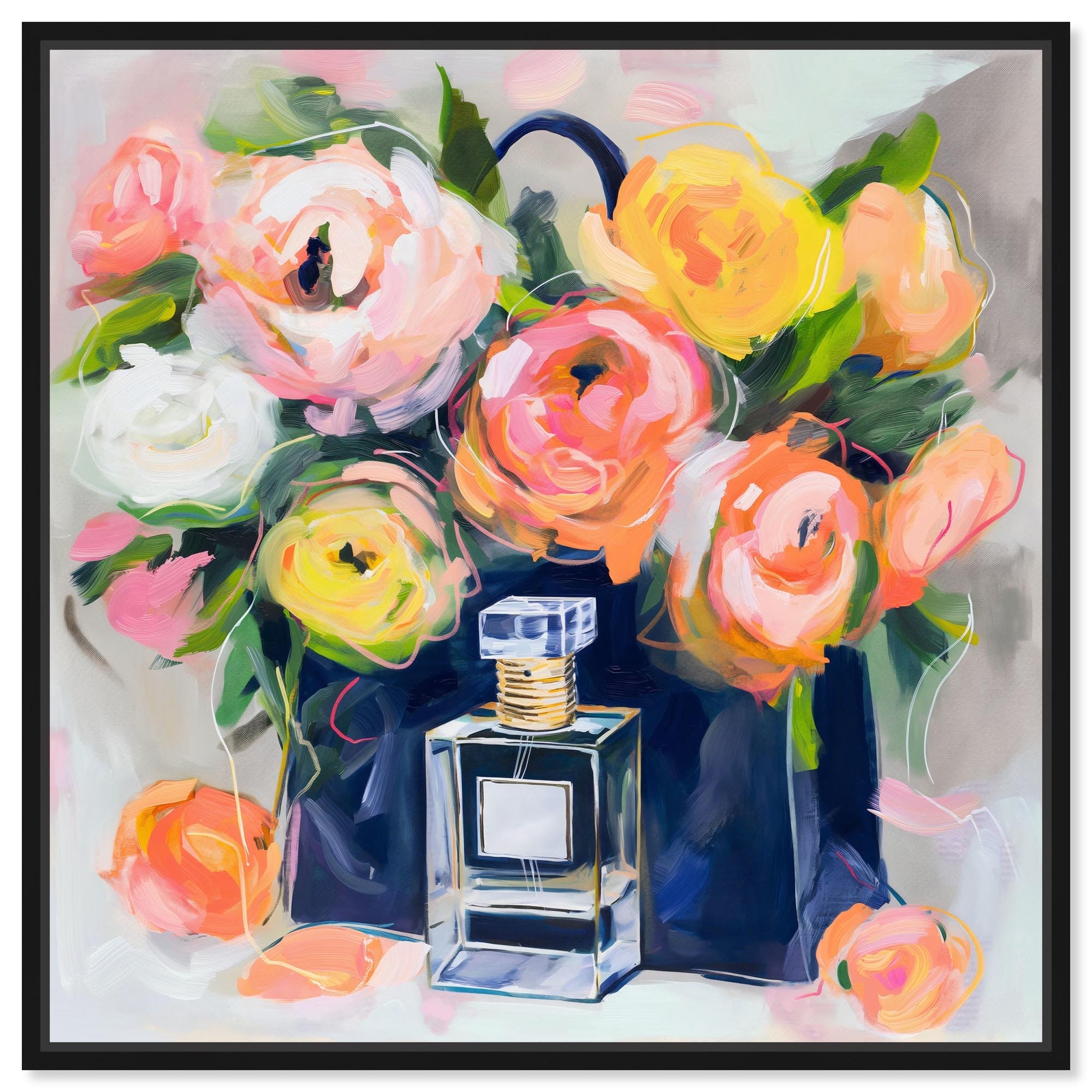Perfume Bloom Canvas Fashion Art Prints by Art Remedy