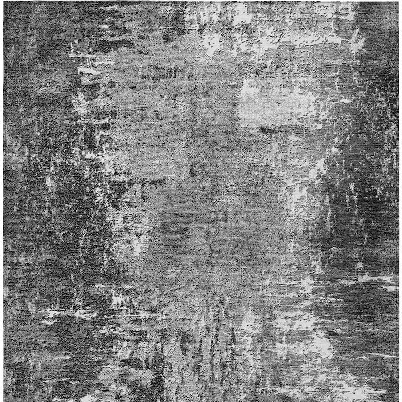 HomeRoots Abstract Transitional Rectangle Outdoor Rug