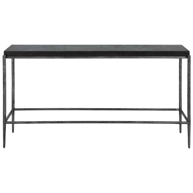 Crescendo Concrete Console Table - 60" - Black and Gray