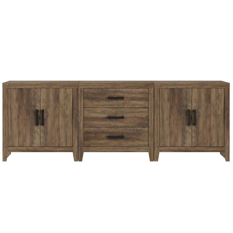 WAMPAT Buffet Cabinet with Drawers & Doors