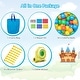 preview thumbnail 10 of 8, Baseball Themed Inflatable Bounce House with Ball Pit and Ocean Balls - 110.5" x 148" x 98" (L x W x H)