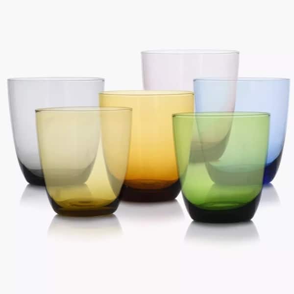 DUKA Set of 6 Colored Drinking Glasses 8 oz Tumbler - Bed Bath & Beyond -  39076772
