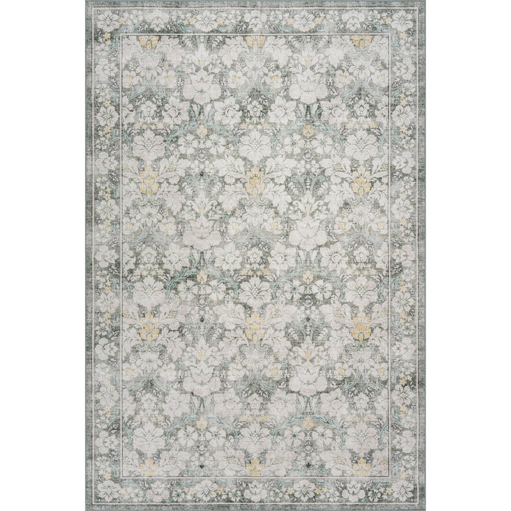 Nuloom Damora Floral & Paisley Washable Rug