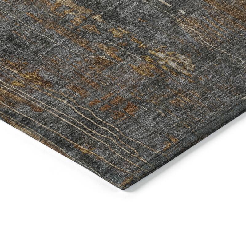 HomeRoots Abstract Transitional Rectangle Outdoor Rug