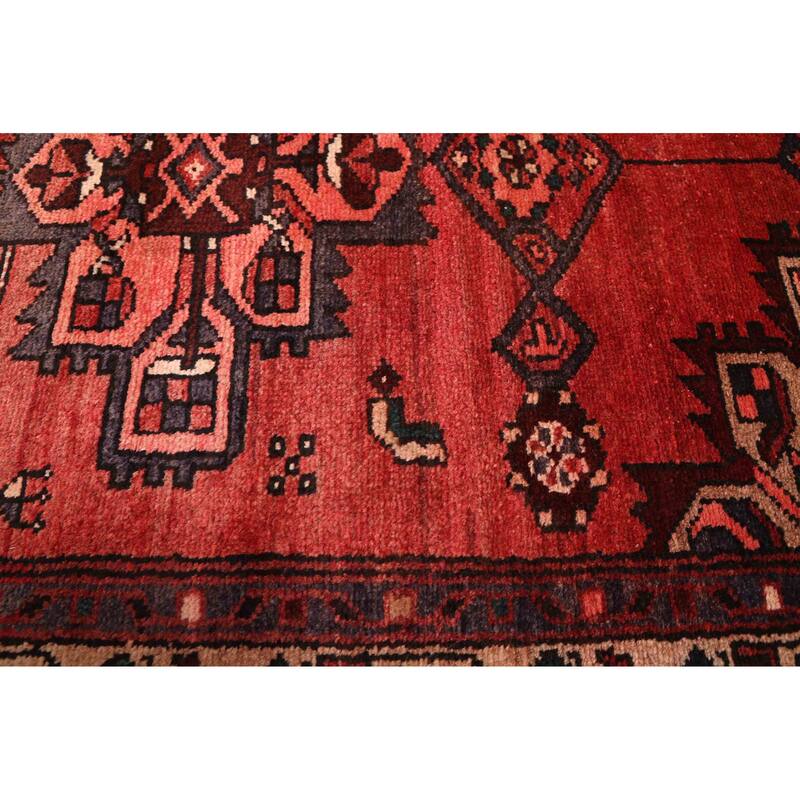 ECARPETGALLERY Hand-knotted Andelz Red Wool Rug - 3'5 x 9'2