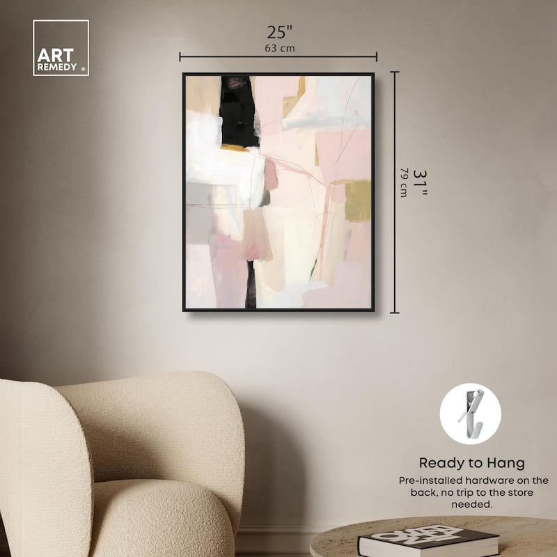 Pistachio Pink I Canvas by Art Remedy