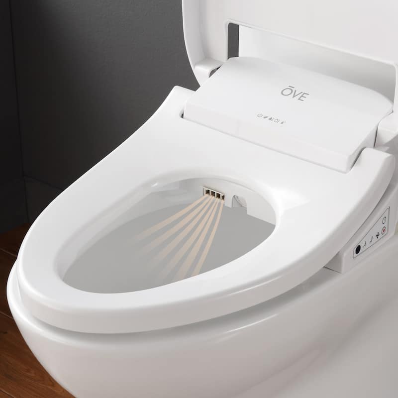 Ove Decors 1.6 GPF Wall Mounted One Piece Elongated Toilet � Seat